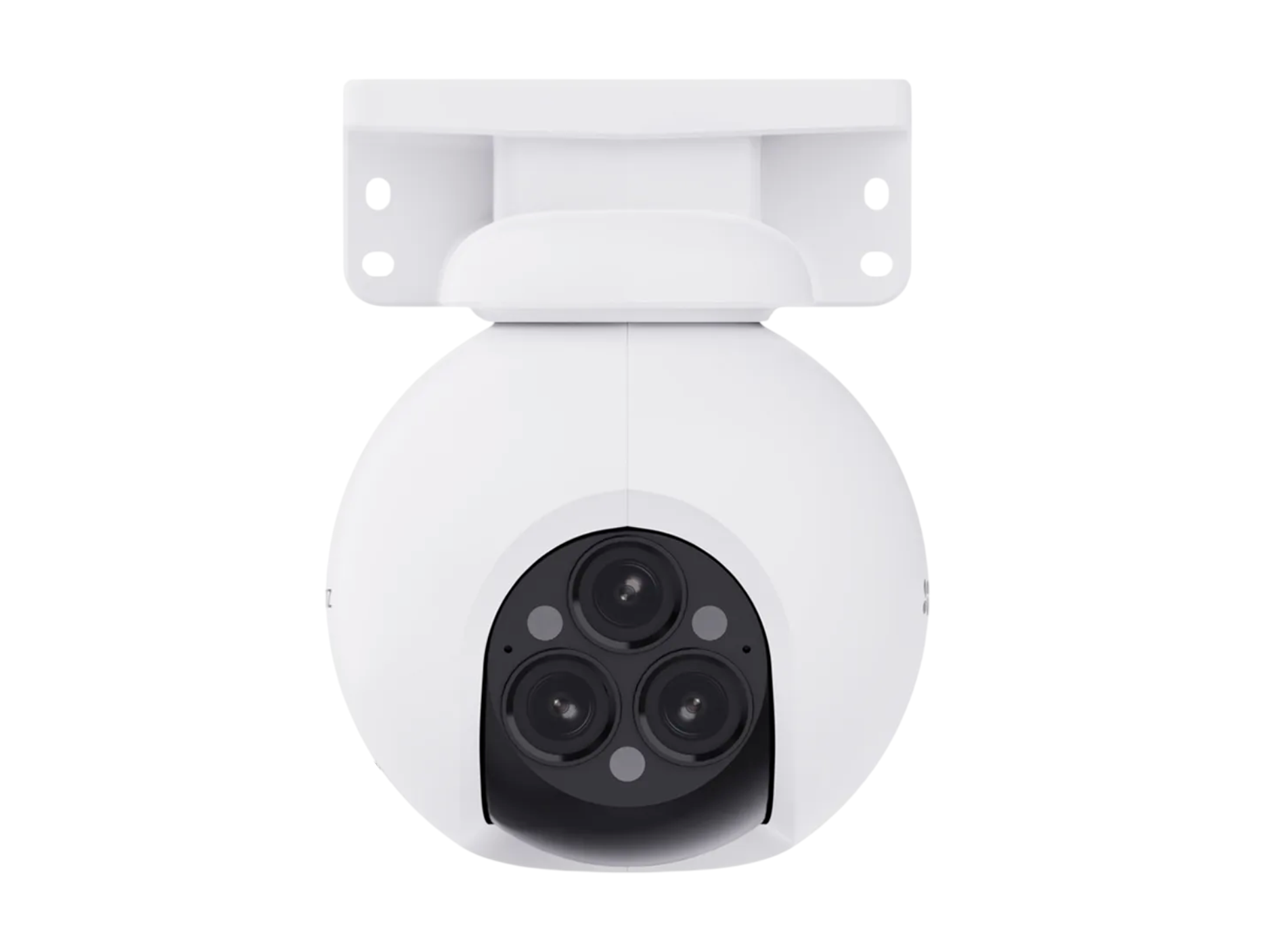 CAMARA EZVIZ EXT H80F MULTI MIX 3 LENTES X 4MP 2K+ , AUDIO 2 VIAS , WIFI 2.4GHZ, 360° A COLOR, CON SIRENA INTEGRADA,IP67