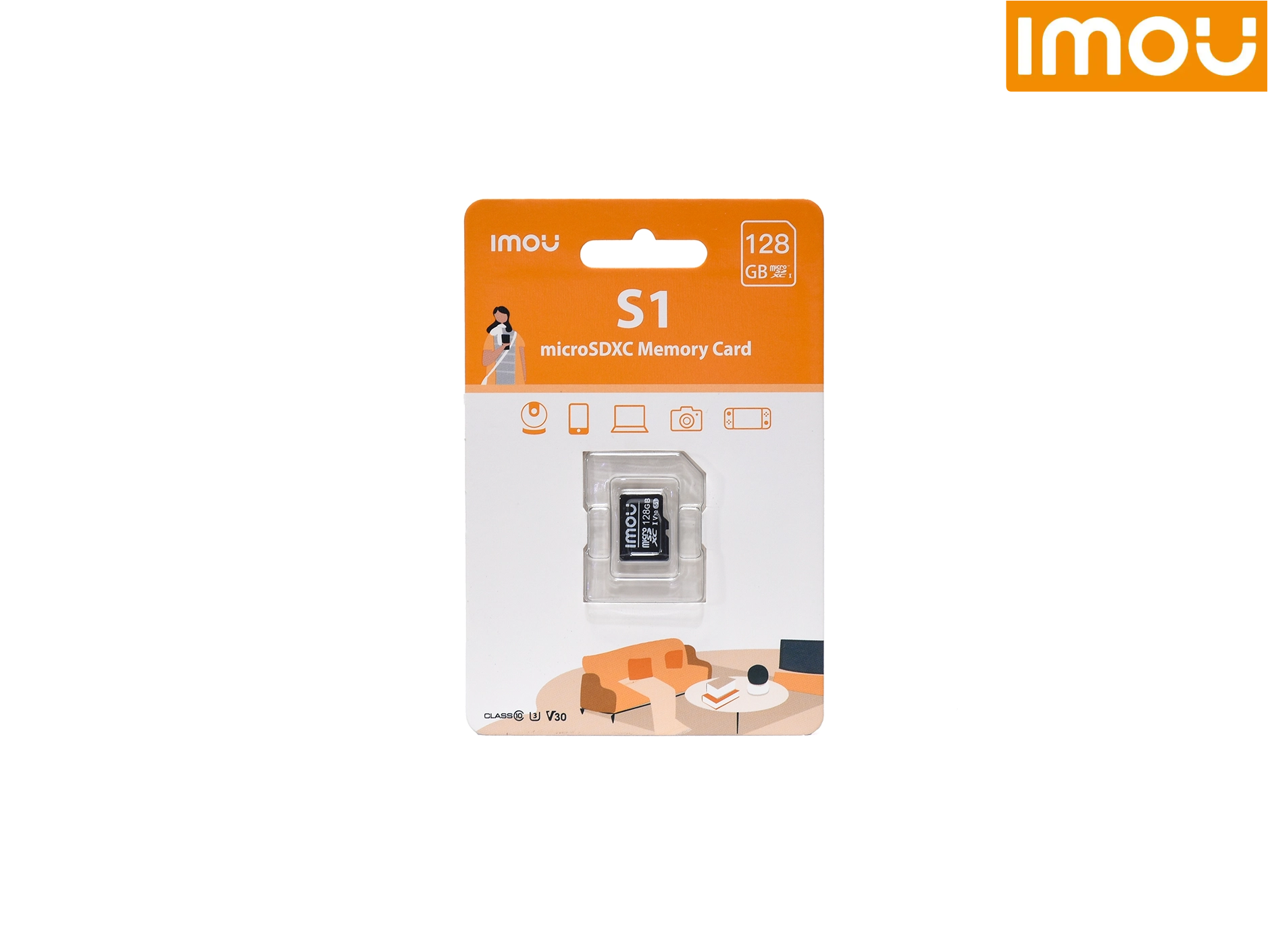 MEMORIA MICRO SD DE 128GB IMOU V30