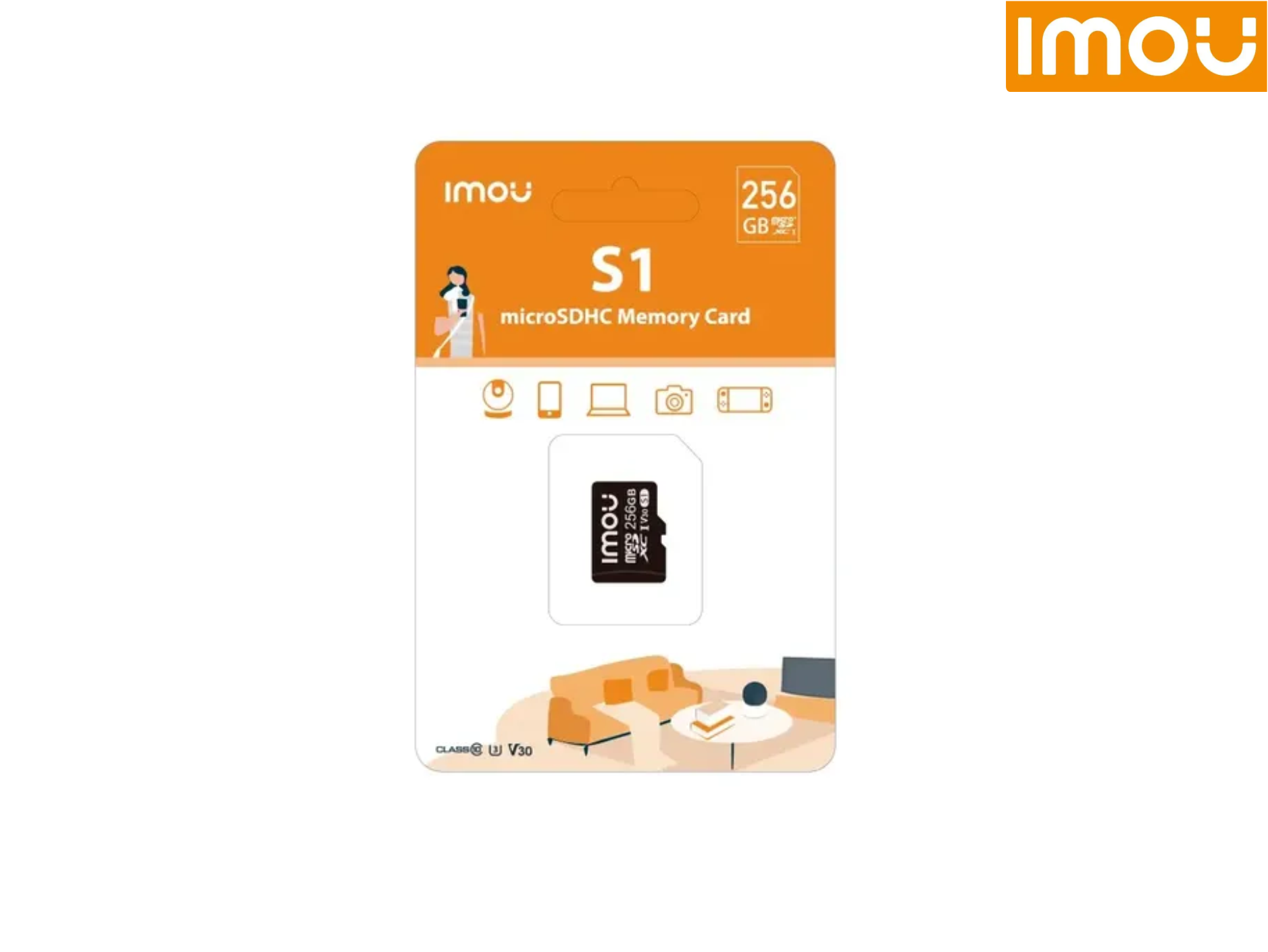 MEMORIA MICRO SD DE 256GB IMOU V30