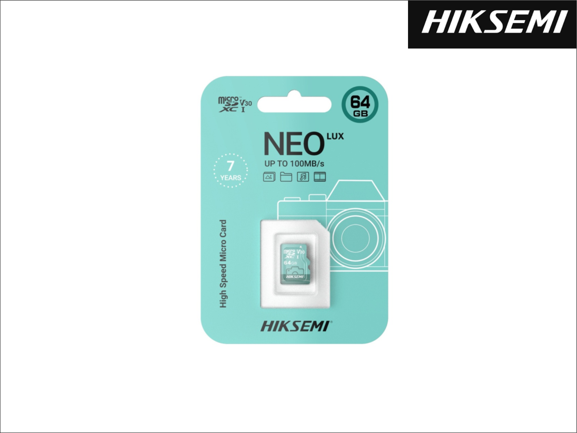 MEMORIA MICRO SD 64GB HIKSEMI NEO LUX 4K