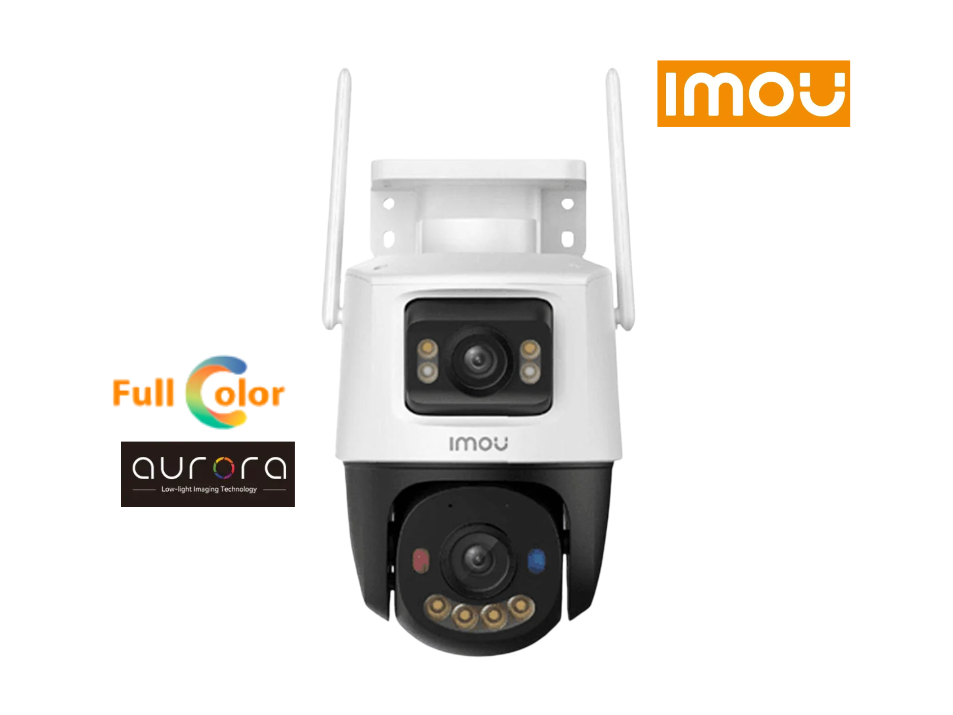 CAMARA IMOU EXT CRUISER DUAL PRO 4MP 2K+, AUDIO 2 VIAS , WIFI 2.4/ 5G , 360° , A COLOR ,CON TECNOLOGIA AURORA