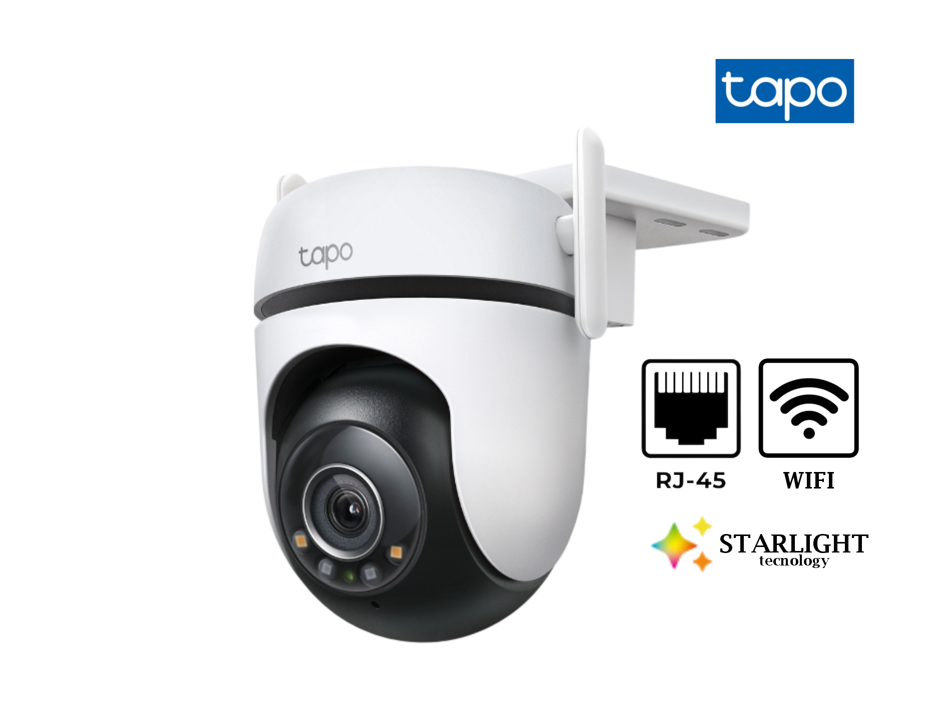 CAMARA TAPO EXT C520WS 4MP 2K+ ,WIFI ,GIRATORIA 360° , AUDIO BIDIRECIONAL, SIRENA,VISION NOCTURNA A COLOR,TECNOLOGIA STARLIGHT