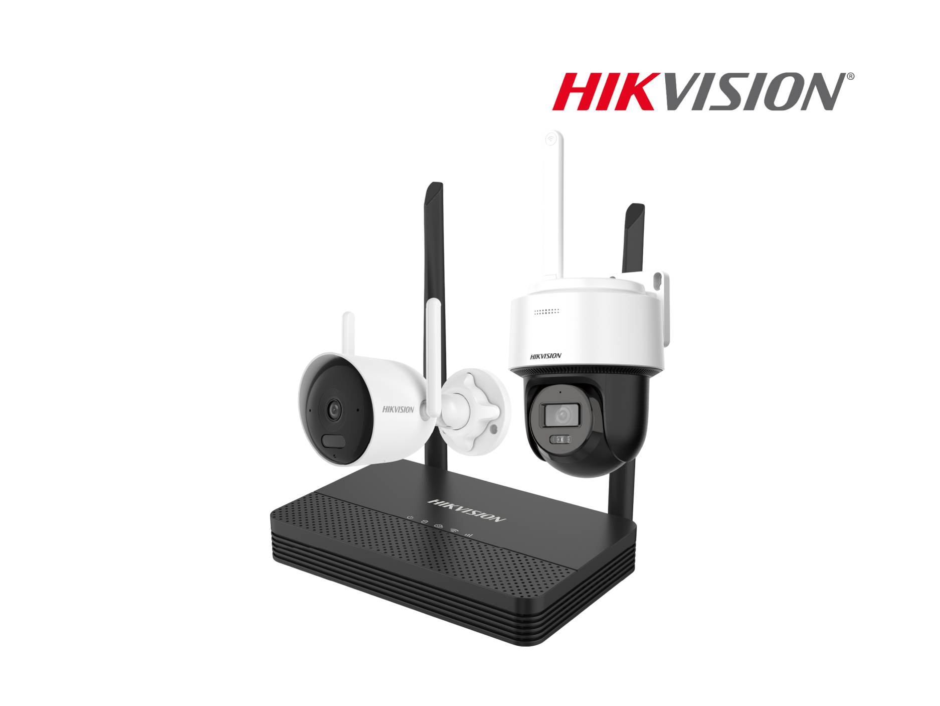 KIT HIKVISION EASYLINK TUBO 4MP + DOMO PT 4MP WIFI/IP +NVS 4CH CON AUDIO DOBLE VIA,2 RANURAS PARA MICRO SD
