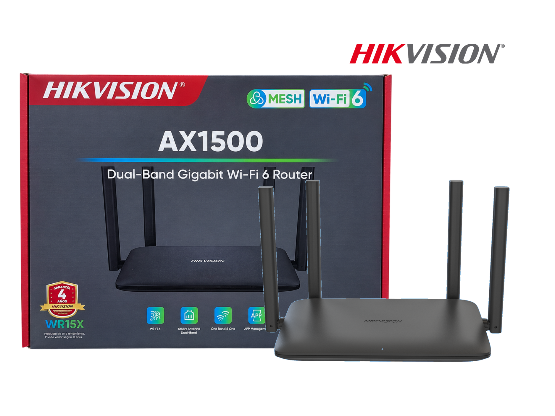 Router inalámbrico HIKVISION Wi-Fi 6 de 1500mbp/s