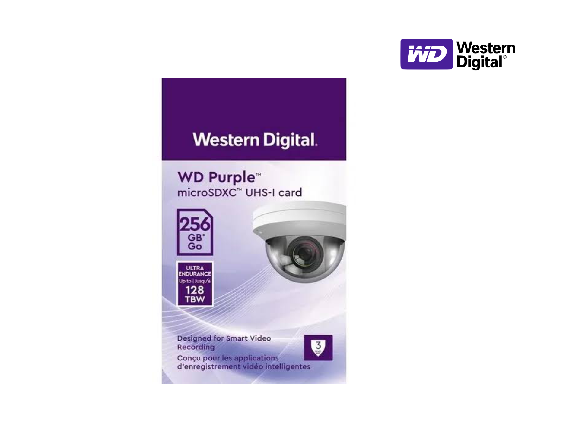MEMORIA MICRO SD 256GB WD PURPURA ENDURANCE