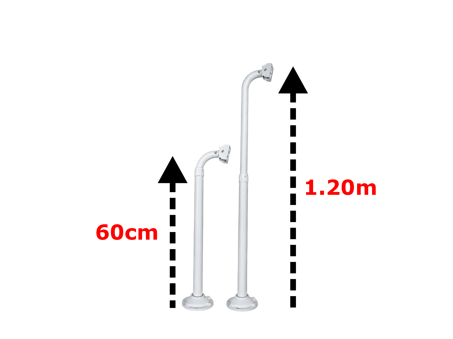 SOPORTE DE BRAZO EXTENDIBLE 60CM A 120CM ,METALICO