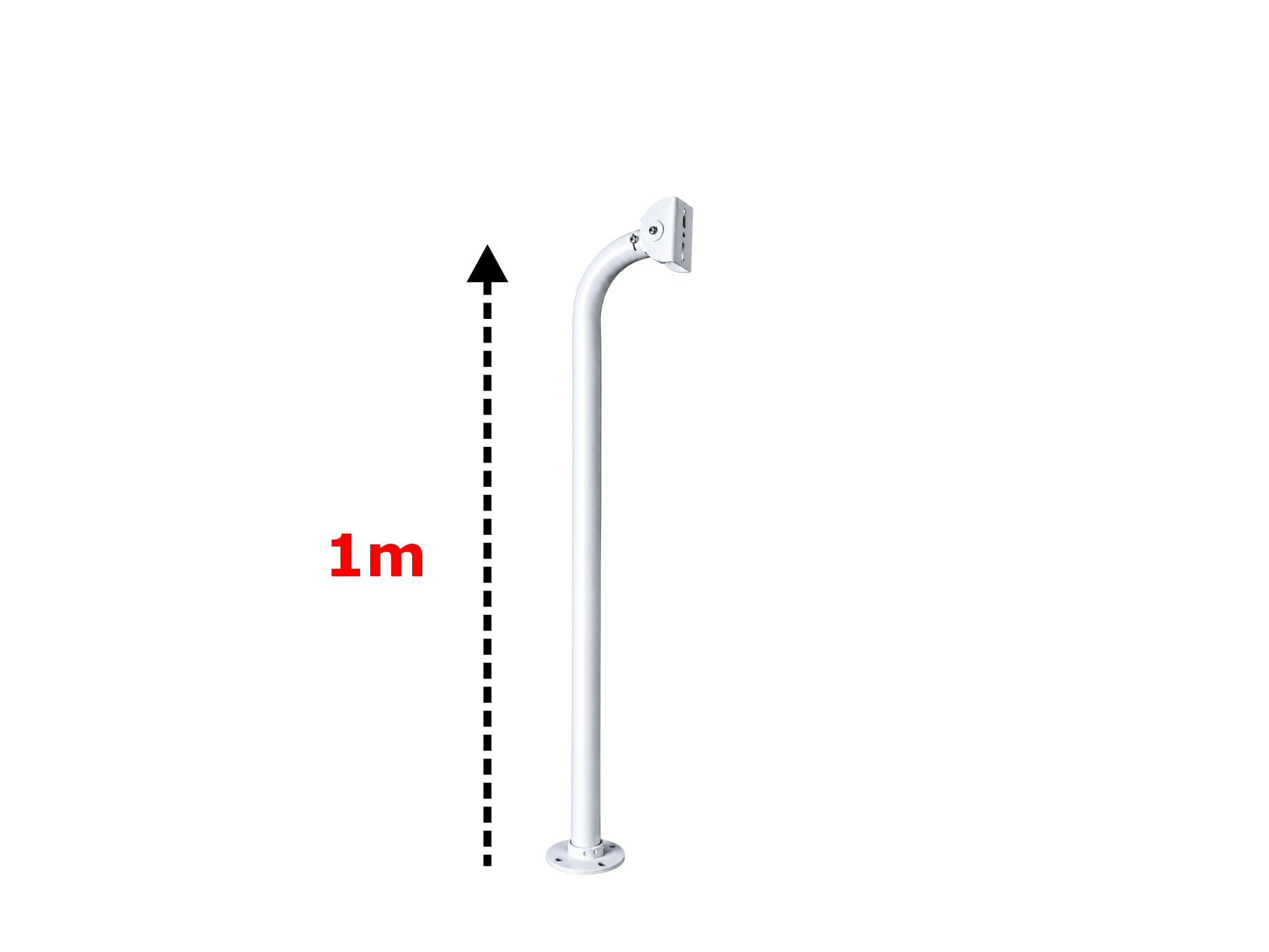 SOPORTE DE BRAZO GRUESO 1M ,METALICO