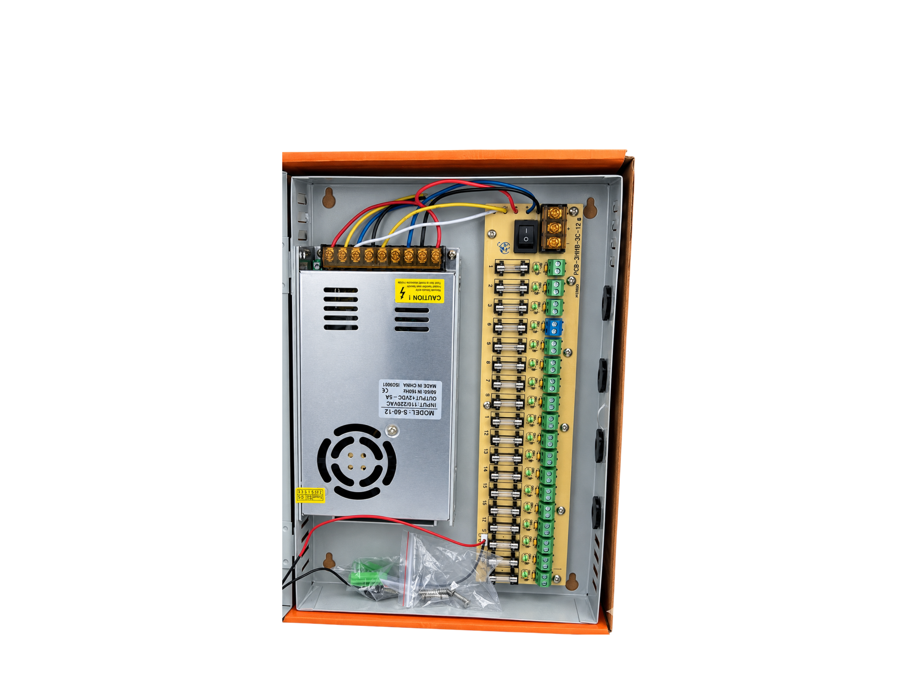 FUENTE CENTRALIZADA 30A/12V PAARA CCTV 18 CANALES