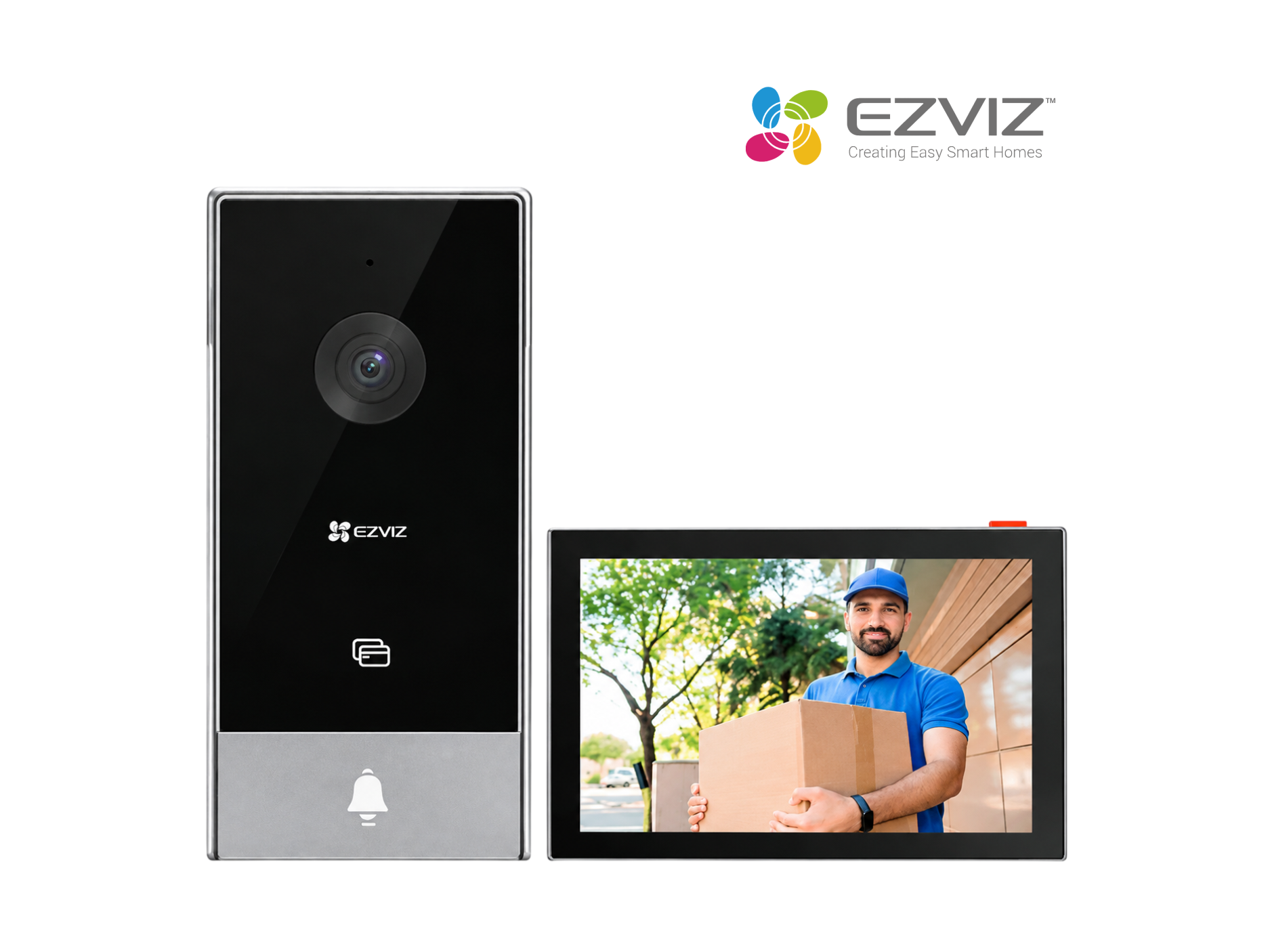VIDEOPORTERO EZVIZ HP5 1080p, WIFI 2.4GHZ Y 5GHZ ,FIJA, AUDIO BIDIRECIONAL,VISION NOCTURNA,IP66,PANTALLA TACTIL 7 PULGADAS