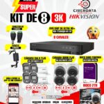 KIT HIKVISION DE 8 CANALES 5MP 3K CON AUDIO 1HDD DE 2TB DS7208HQHI-M1/XT